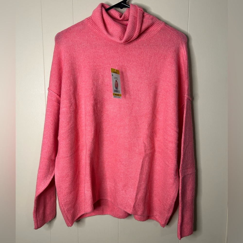 NWT Vince Camuto Pink Turtle Neck Sweater